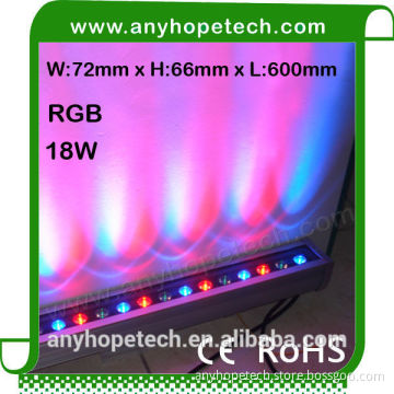 High quality good color outdoor 18leds 18w led linear wall